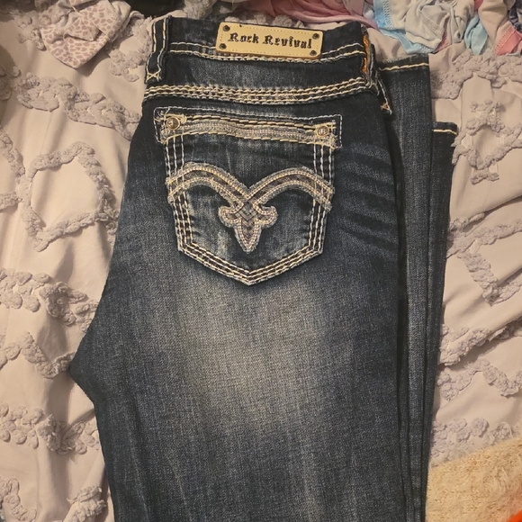 Rock Revival Indigo Boot Cut Jeans - Picture 3 of 3